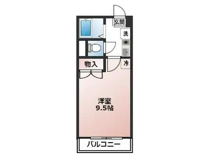 ヴィラ・グランツ(1K/1階)の間取り写真