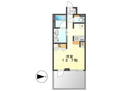 御幸レジデンス丸の内(ワンルーム/2階)の間取り写真