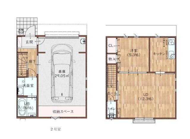 YAMABUKI(1LDK/1階)の間取り写真