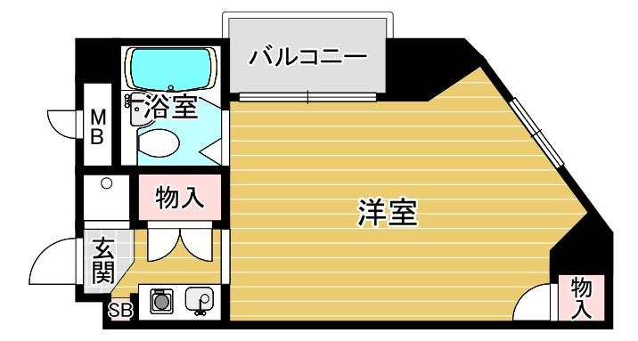 グラン・ピア松井(ワンルーム/3階)の間取り写真