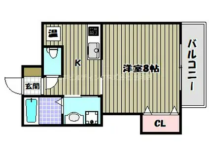 MS金剛 II(1K/2階)の間取り写真