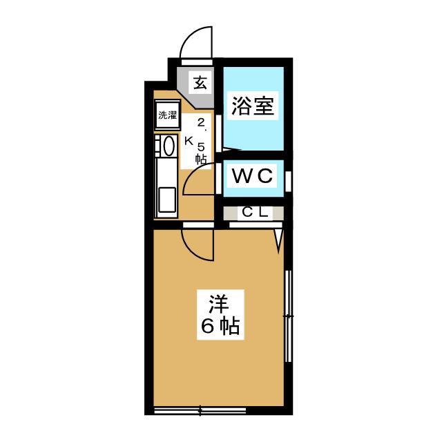 グリーンコート東戸塚(1K/1階)の間取り写真