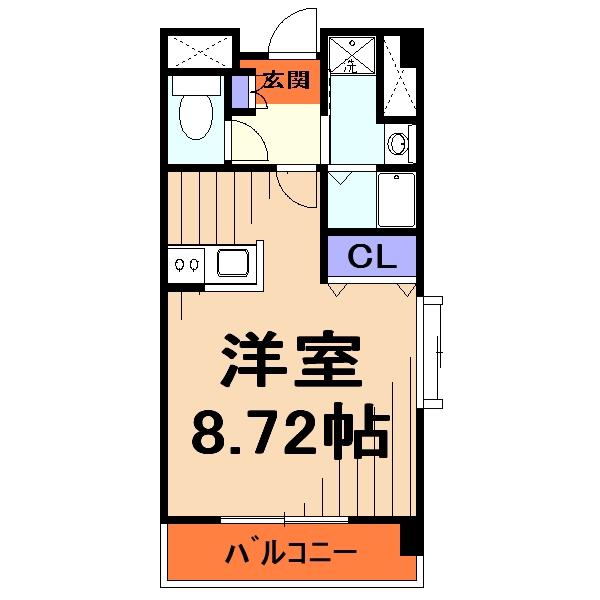 べ・ラルデ(1K/3階)の間取り写真