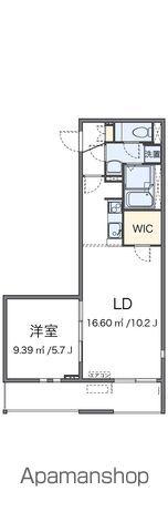 ミランダ紫陽花(1LDK/3階)の間取り写真