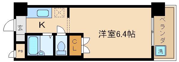 DS AQUILA(1K/4階)の間取り写真