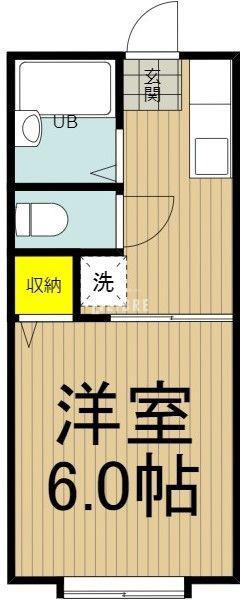 メゾンゴールド(1K/2階)の間取り写真