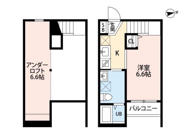 MOCOS(ワンルーム/1階)の間取り写真