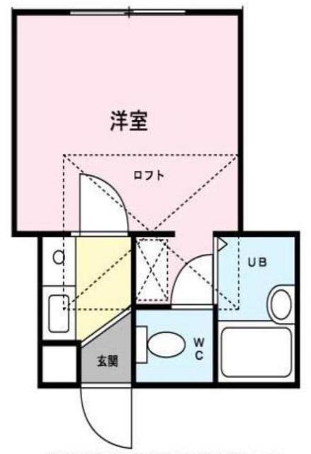 COMODOAP相模大野A(1K/2階)の間取り写真