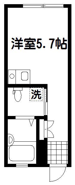 フォルテ高円寺(ワンルーム/1階)の間取り写真