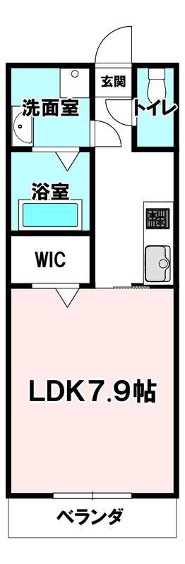 ソリテール月出(1K/4階)の間取り写真