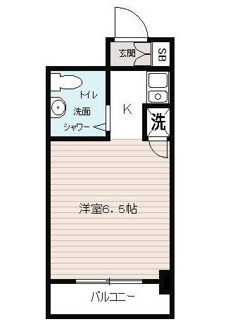日神パレステージ亀戸第二(ワンルーム/6階)の間取り写真