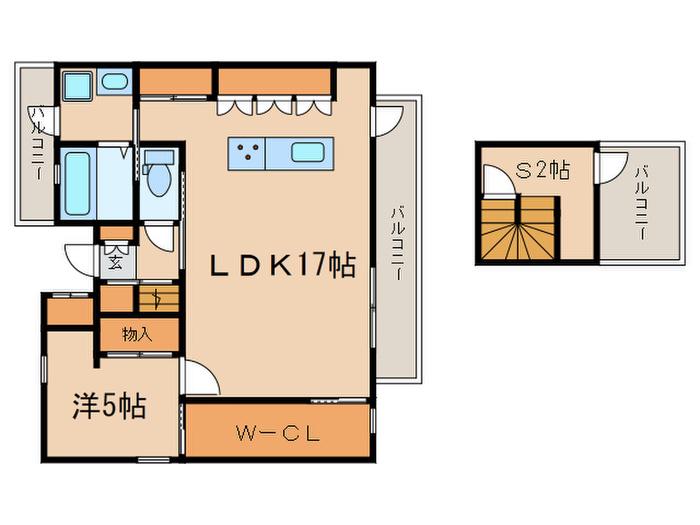 COTE DU CIEL(1SLDK/3階)の間取り写真