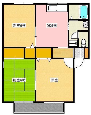 グレース I(3DK/2階)の間取り写真