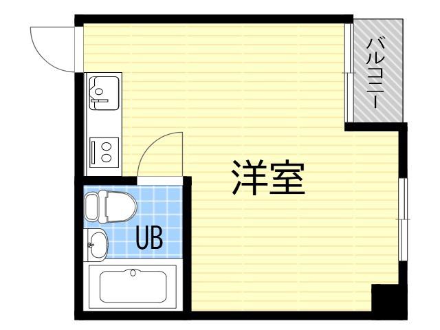 RENATUS京橋(ワンルーム/4階)の間取り写真