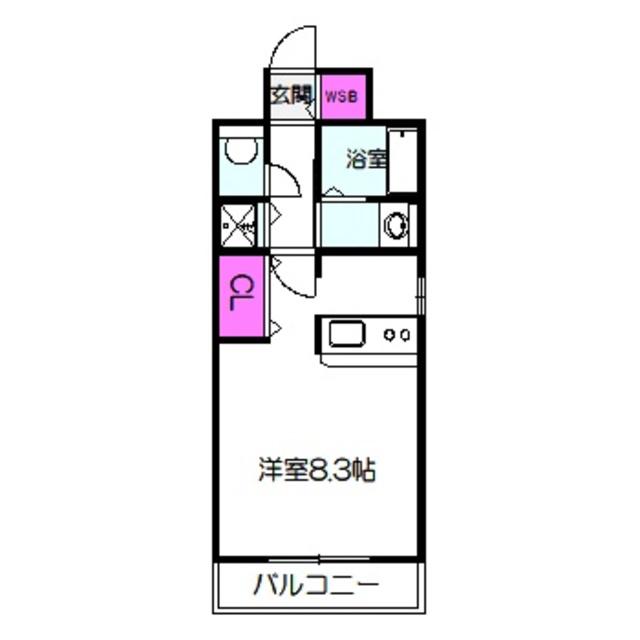 スプランディッド野江(ワンルーム/7階)の間取り写真