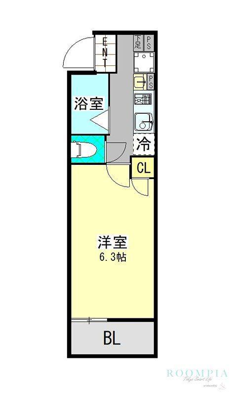 クエスト石神井公園(1K/4階)の間取り写真
