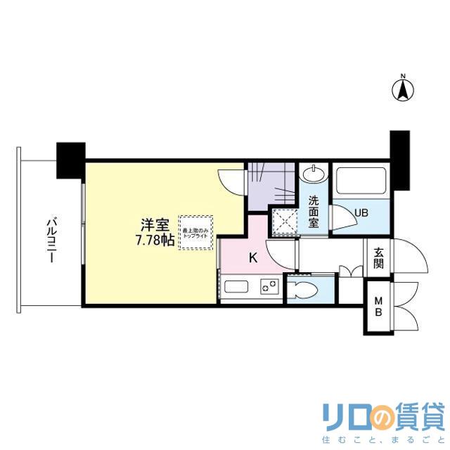 レジディア新大阪II(1K/4階)の間取り写真