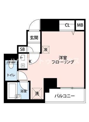 プリンセス・アイル後楽園(ワンルーム/5階)の間取り写真