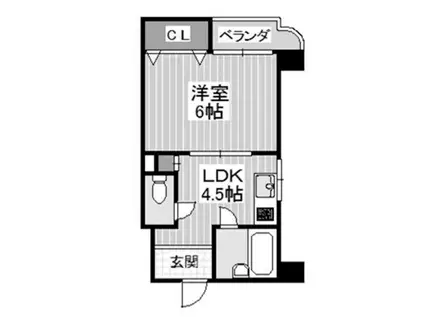 メゾン・ドゥ・レイナIII(1DK/5階)の間取り写真