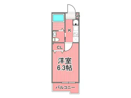 フォレスト新杉田(1K/1階)の間取り写真