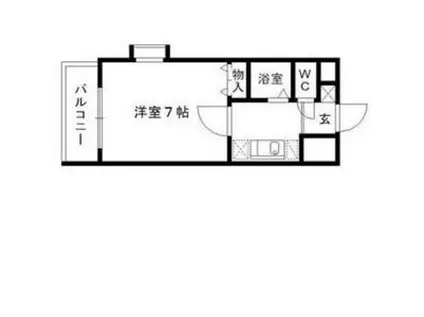 ダブルーンVIII桜坂(1K/4階)の間取り写真