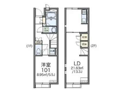 レオネクスト花水木(1LDK/1階)の間取り写真