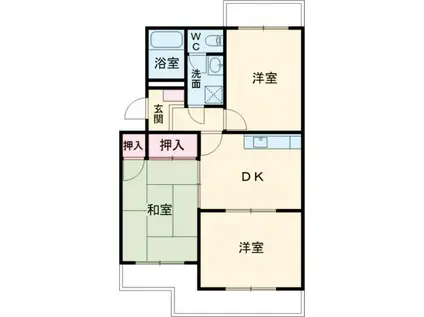 グランメール(3DK/3階)の間取り写真