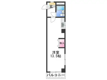 イーストアベニュー和歌山(ワンルーム/6階)の間取り写真