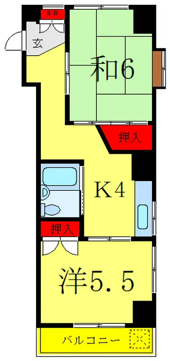 STビル鶯谷 5階階 間取り