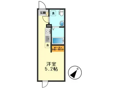 フィオーレ金町II(ワンルーム/3階)の間取り写真