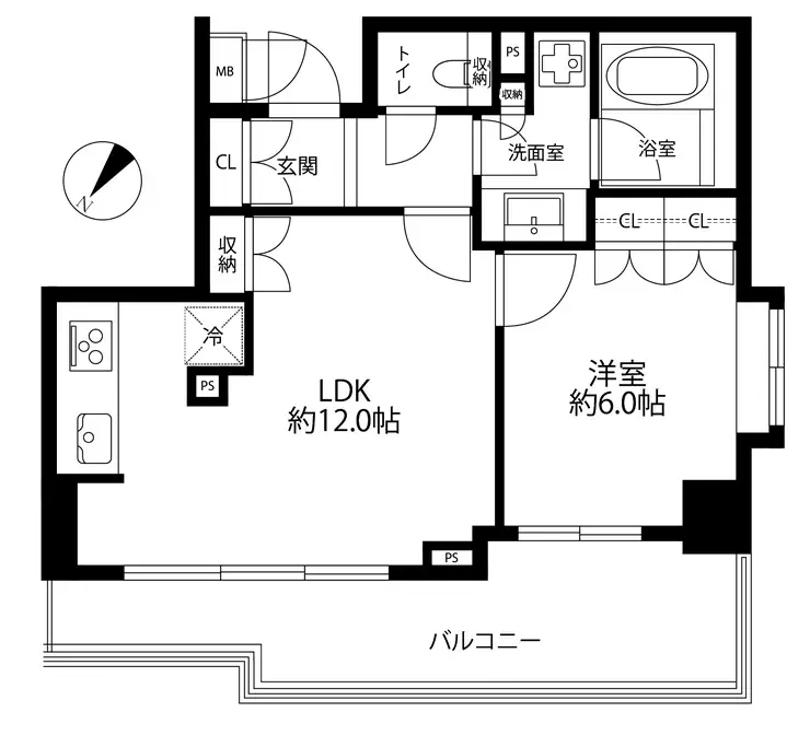 ノーブル代々木上原 5階階 間取り
