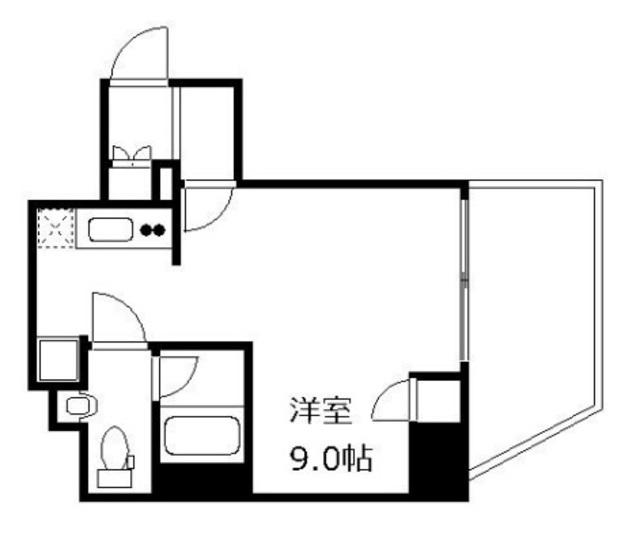 ディアレイシャス蒲田II(ワンルーム/2階)の間取り写真