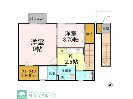 スマートFII(2K/2階)の間取り写真