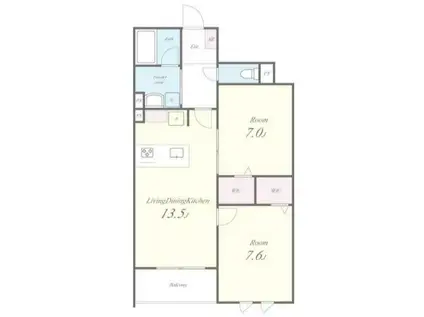 STADT NERIMA-KASUGACHO(2LDK/2階)の間取り写真