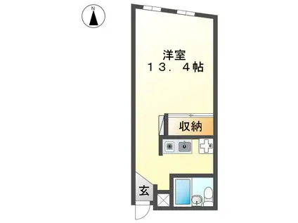 ACERA(ワンルーム/3階)の間取り写真