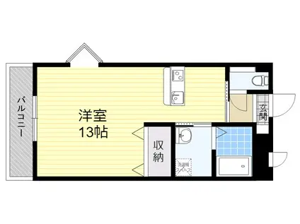 プレミール10番館(ワンルーム/1階)の間取り写真