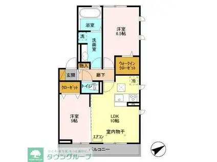 カーサ・ボニータ(2LDK/1階)の間取り写真