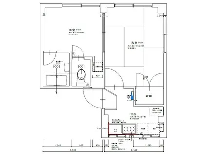 KOZY嵯峨嵐山(2K/1階)の間取り写真