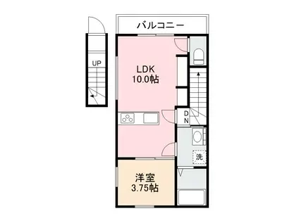 LUMIELE仏生山(1LDK/2階)の間取り写真