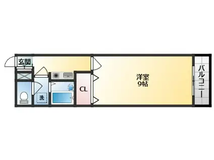 メゾンMICHIKO(1K/1階)の間取り写真