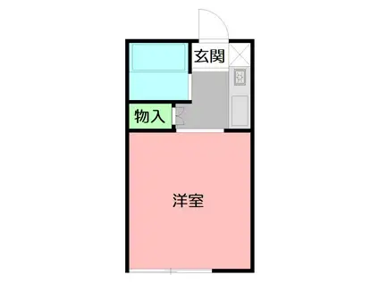 トリコプラザ相武台(ワンルーム/1階)の間取り写真