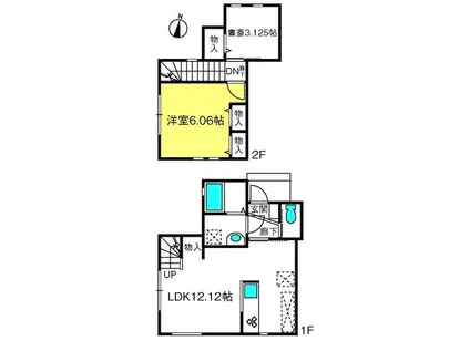 SORESTA秋津町(1SLDK/2階)の間取り写真