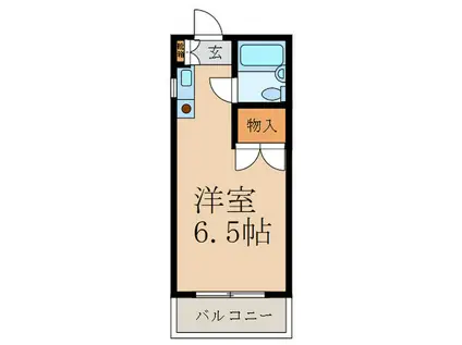カルムイズミ(ワンルーム/2階)の間取り写真