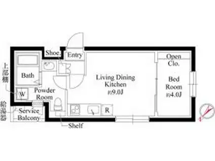 CASA PIAZZA 東池袋(1LDK/3階)の間取り写真
