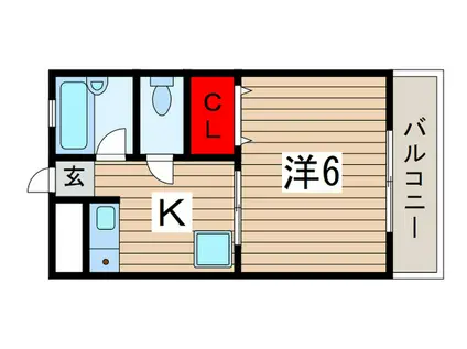 GRAND PALACE西千葉(1K/3階)の間取り写真