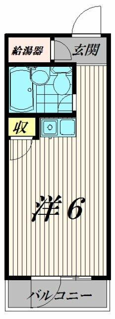グレイス大森海岸(ワンルーム/4階)の間取り写真