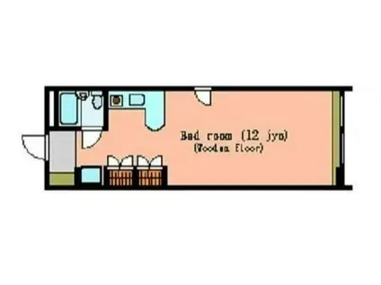 FKフラット(ワンルーム/2階)の間取り写真