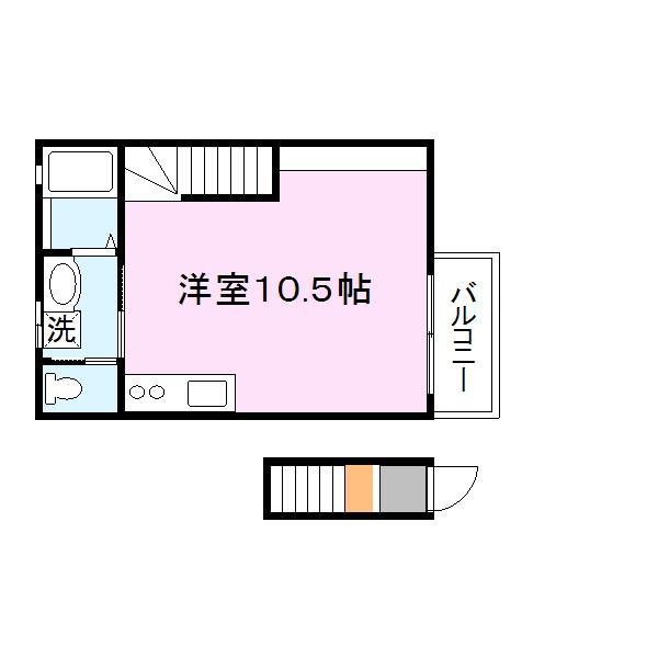 グラツィオーソ姫路市役所前(ワンルーム/2階)の間取り写真