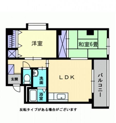 ザ・ユーズ(2LDK/3階)の間取り写真
