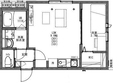 KEIAI RESIDENCE 八千代中央(1LDK/1階)の間取り写真
